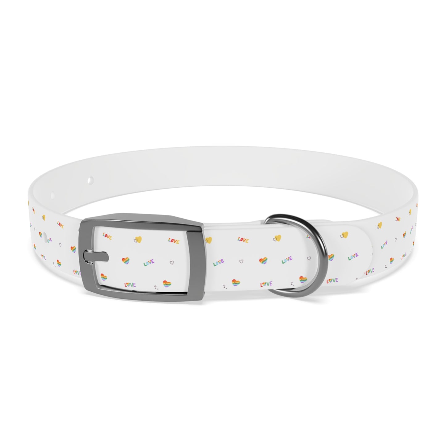 Rainbow Love Dog Collar