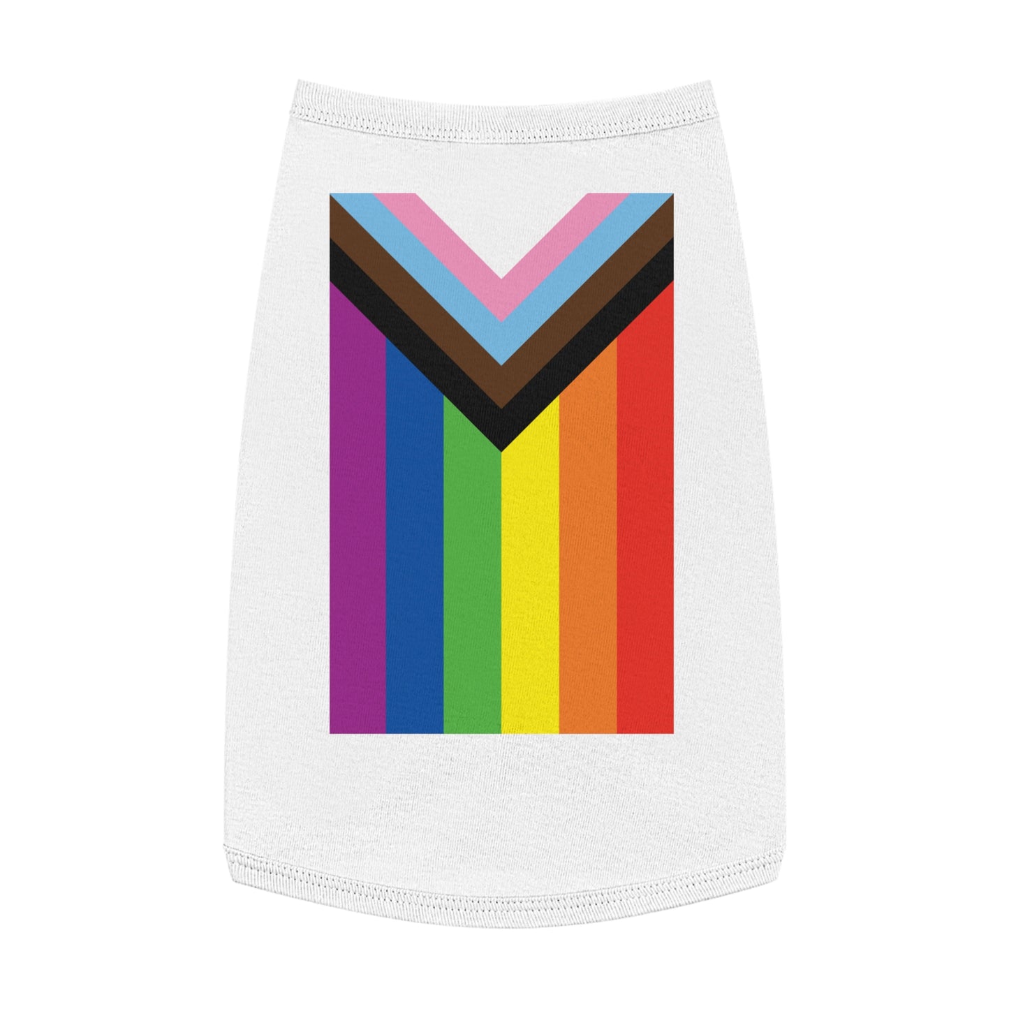 Progressive Pride Flag Pet Tank