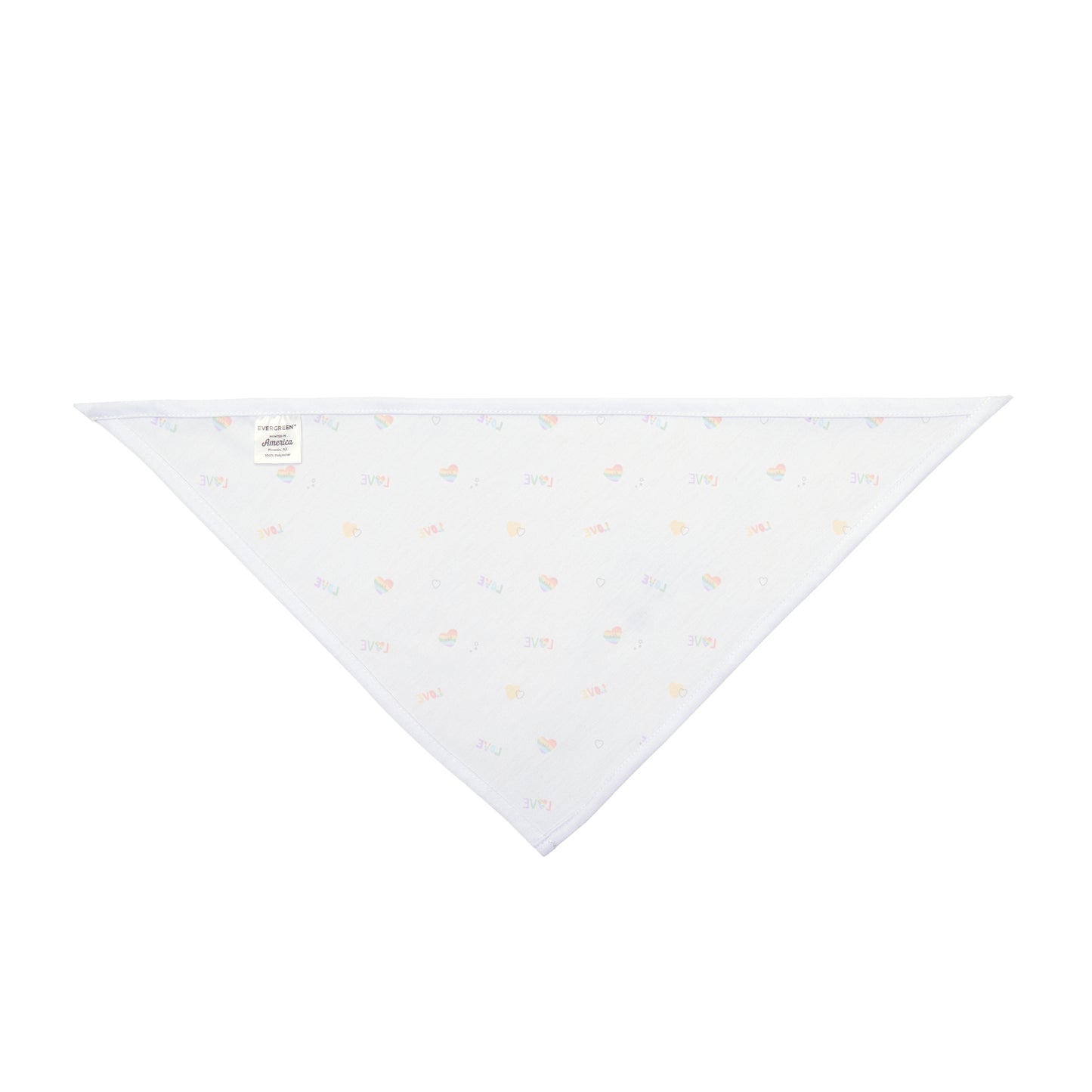 Rainbow Love Pet Bandana