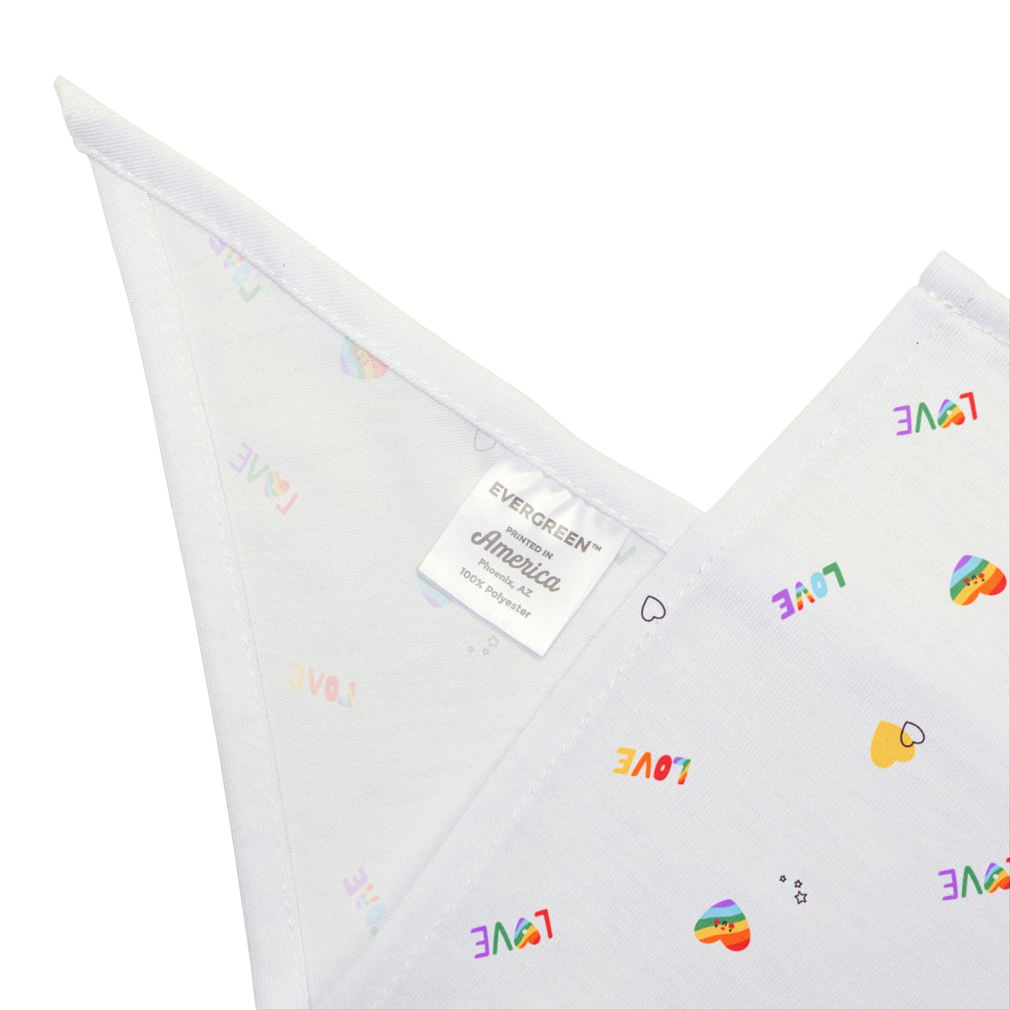 Rainbow Love Pet Bandana