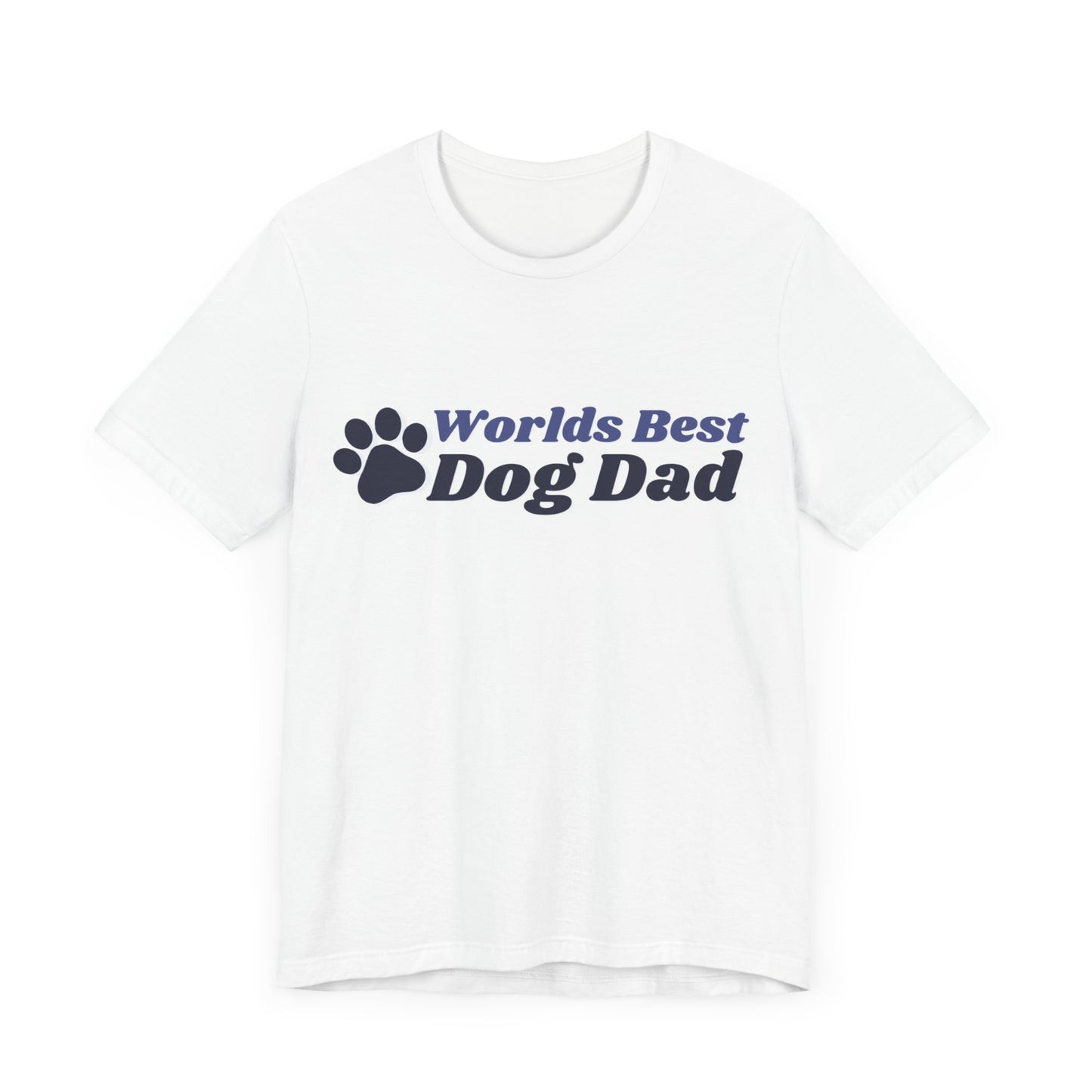 Worlds Best Dog Dad Unisex Jersey Short Sleeve Tee