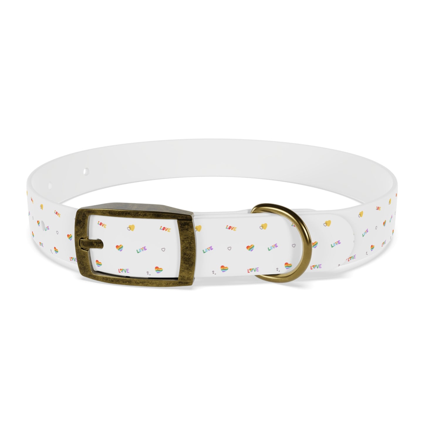 Rainbow Love Dog Collar