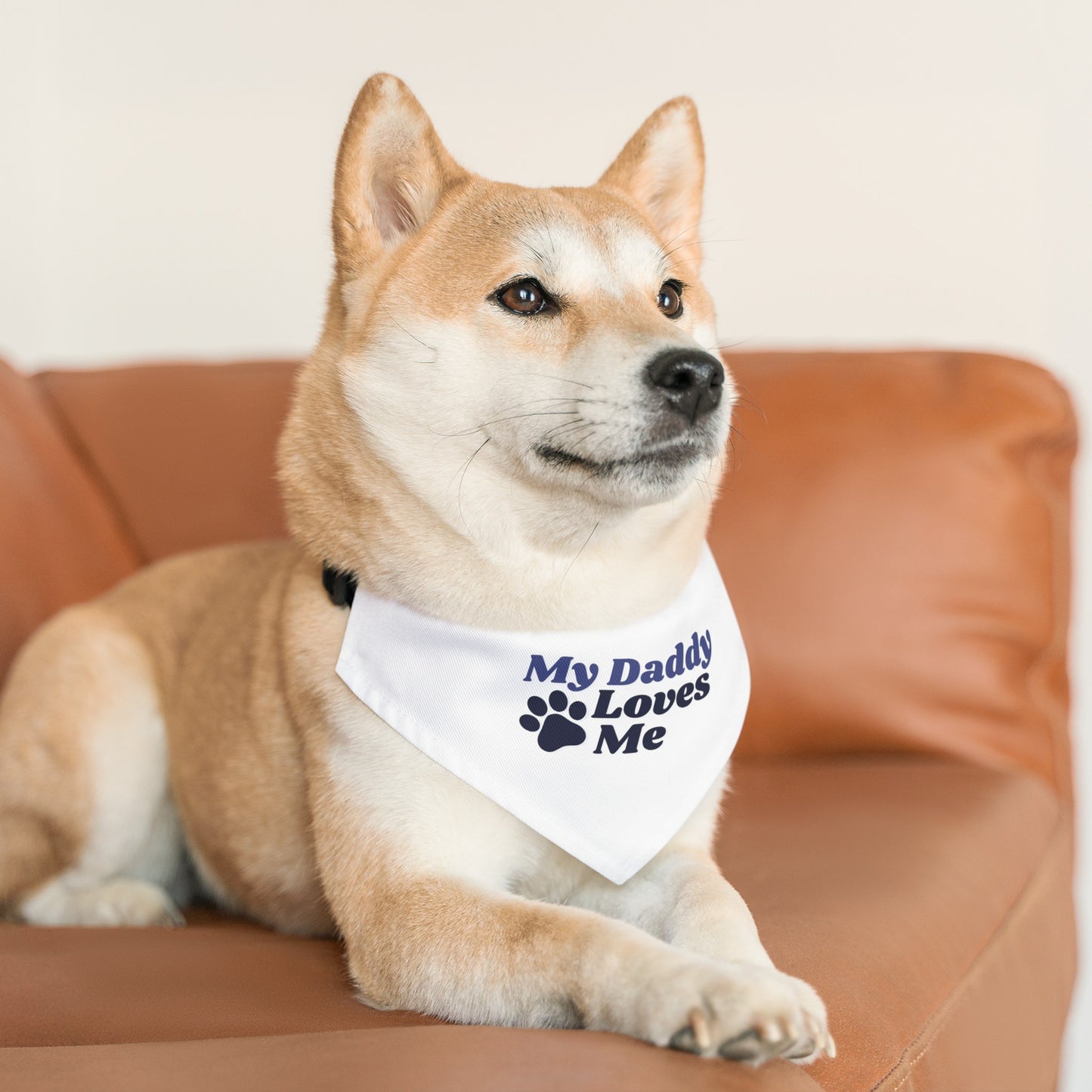 My Daddy Loves Me Bandana Collar