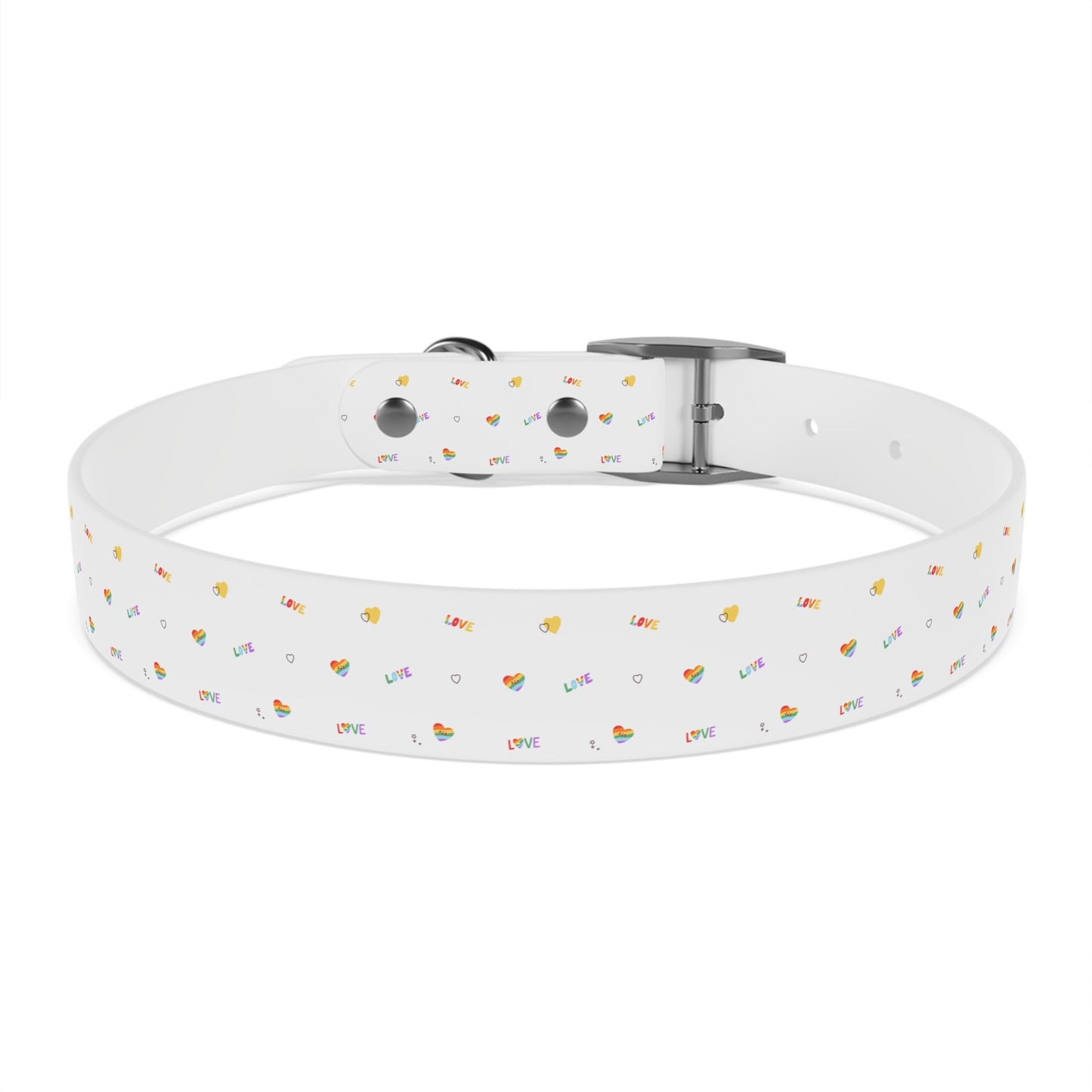 Rainbow Love Dog Collar