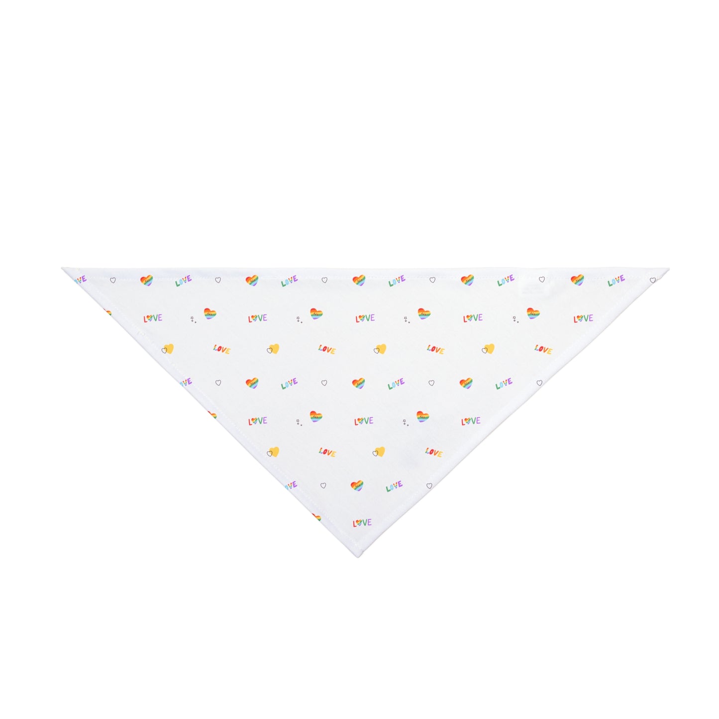 Rainbow Love Pet Bandana