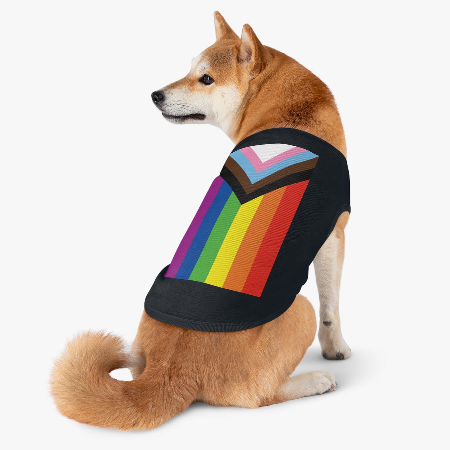 Progressive Pride Flag Pet Tank