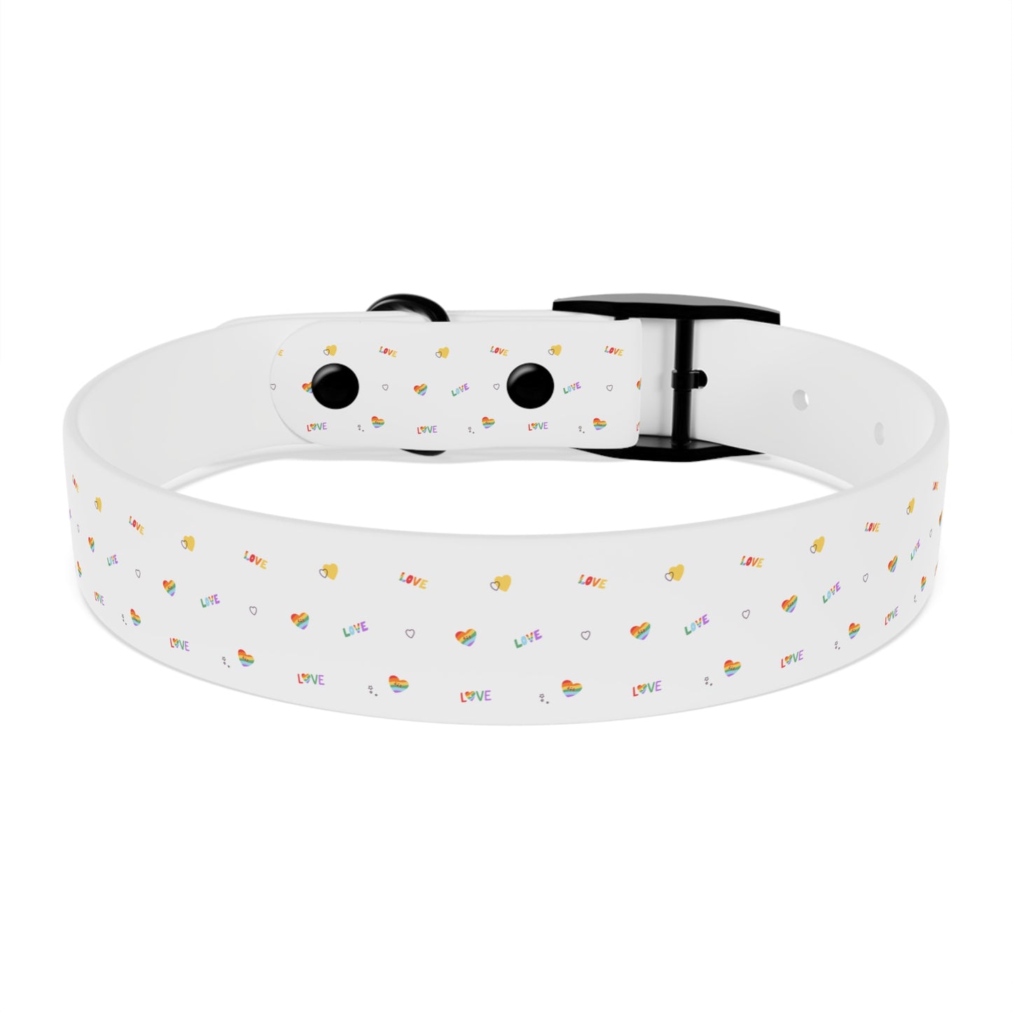 Rainbow Love Dog Collar