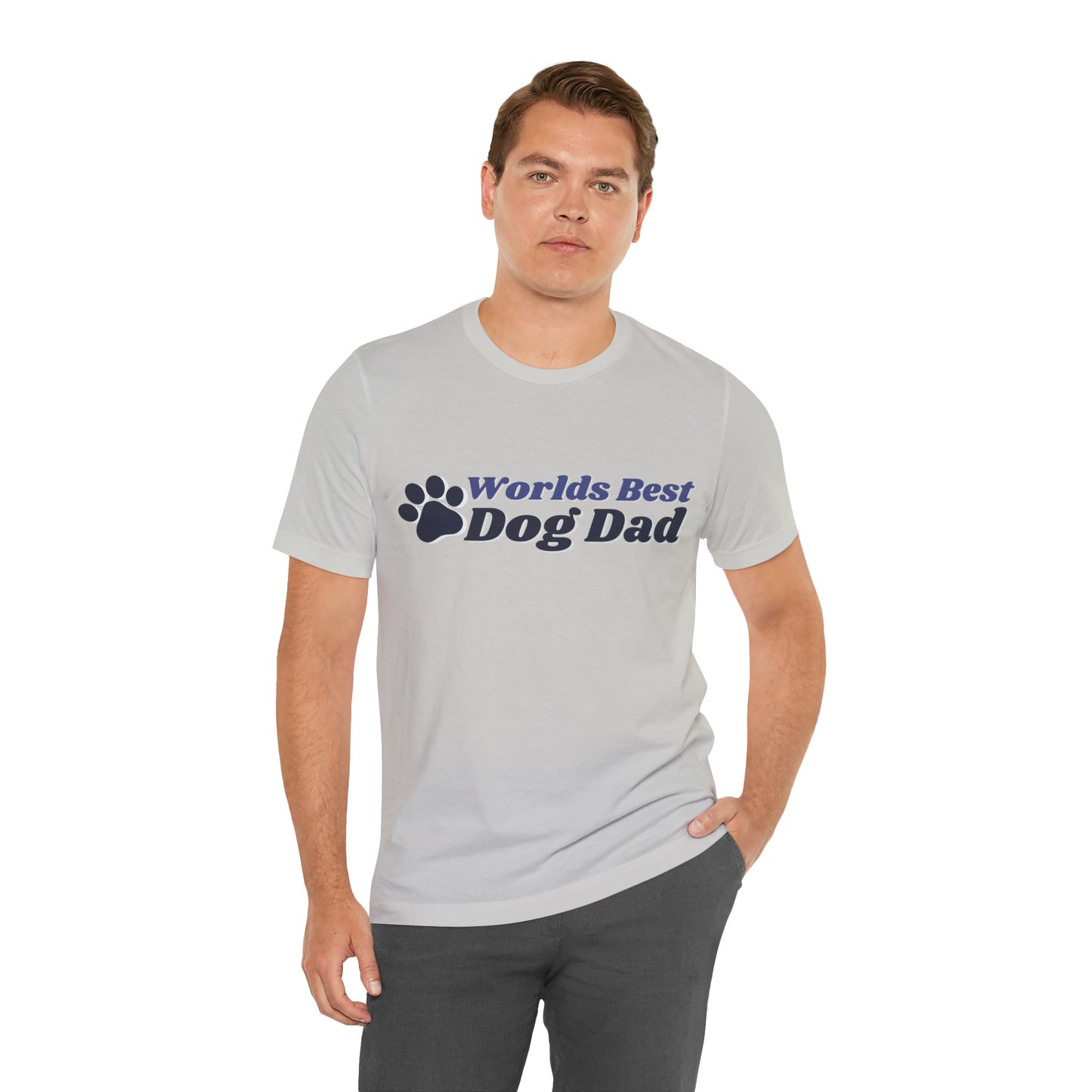 Worlds Best Dog Dad Unisex Jersey Short Sleeve Tee