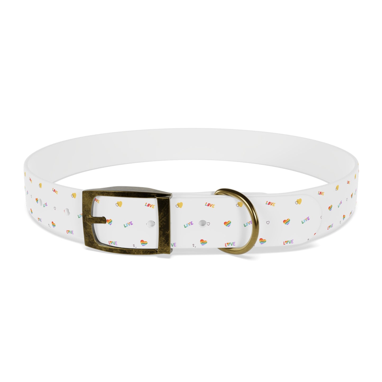 Rainbow Love Dog Collar