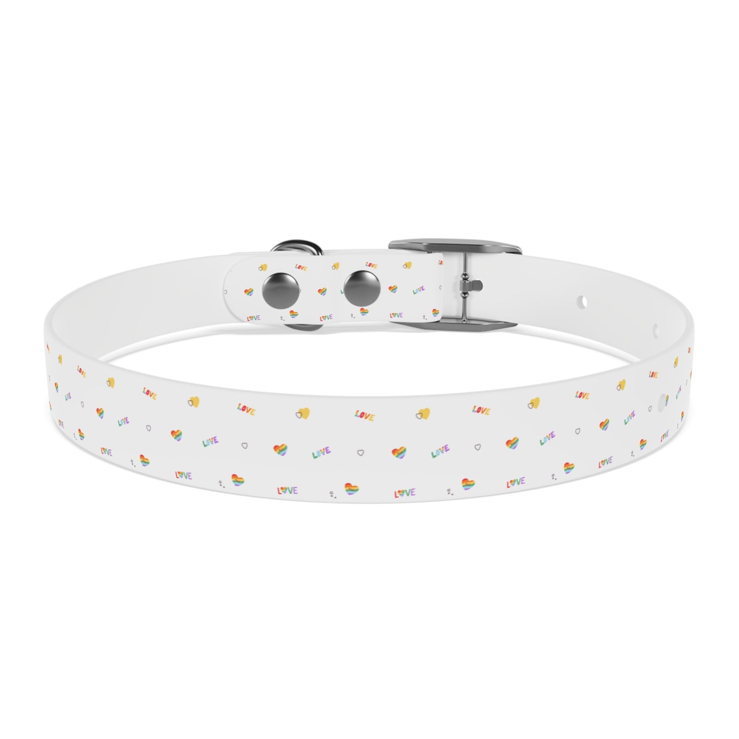 Rainbow Love Dog Collar