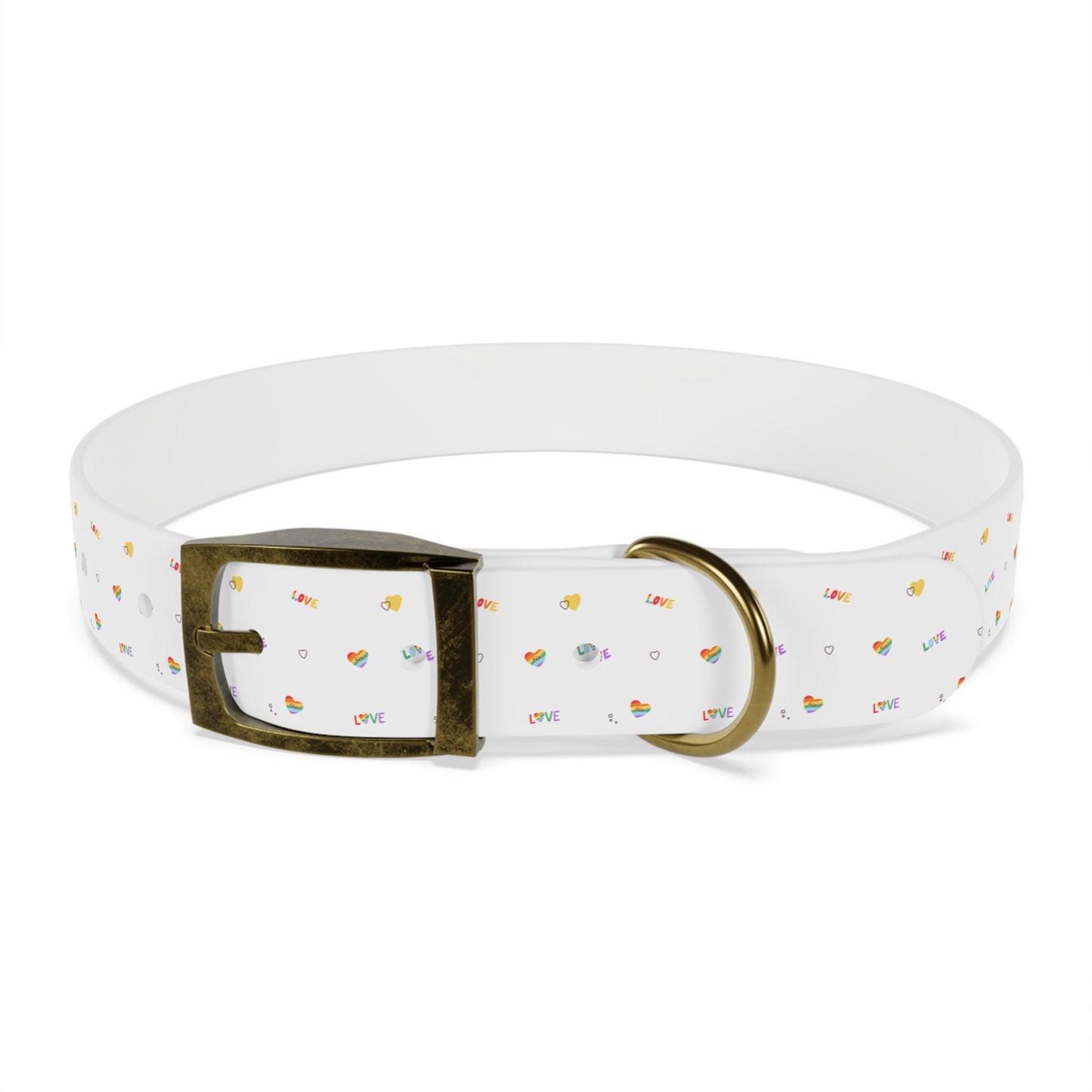 Rainbow Love Dog Collar