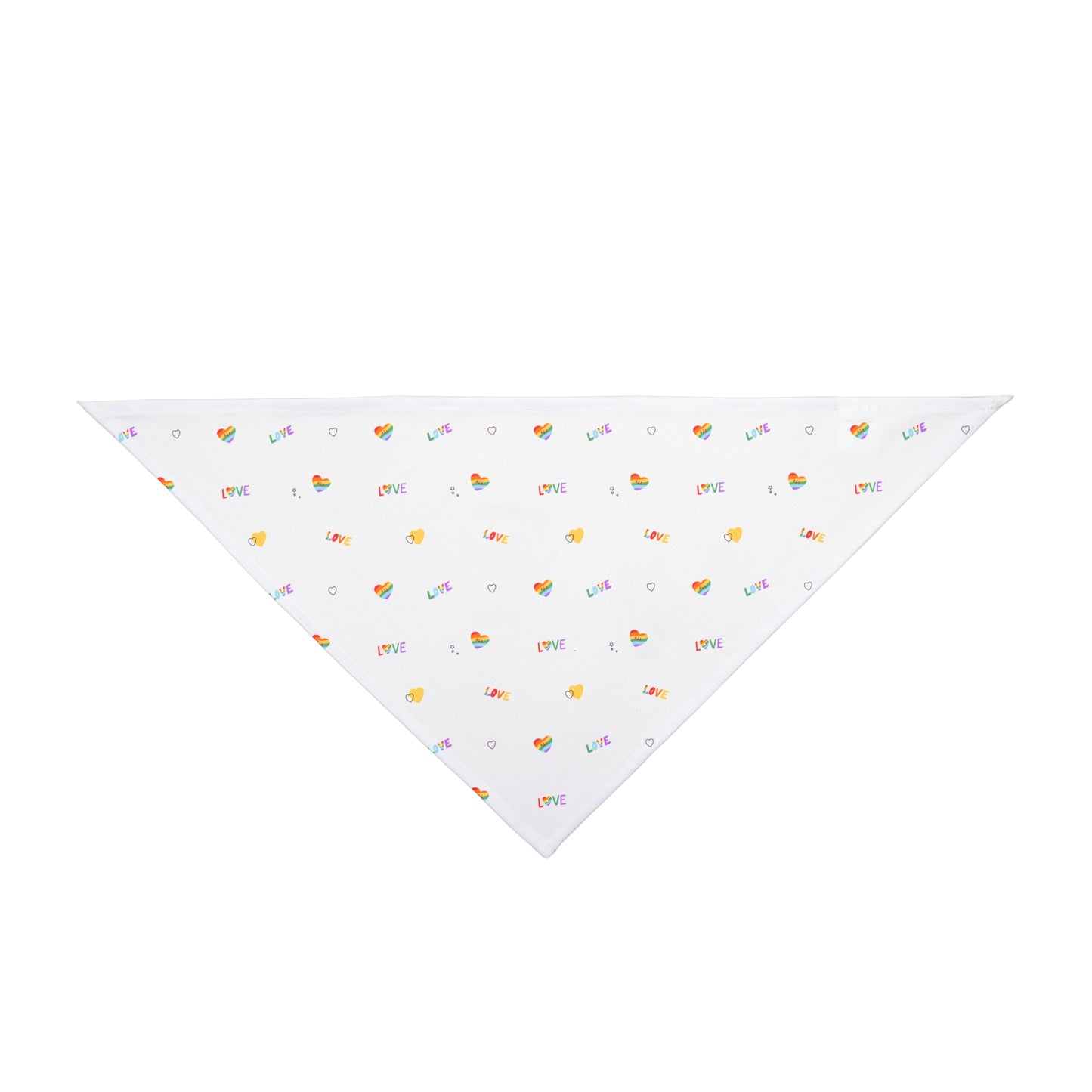 Rainbow Love Pet Bandana