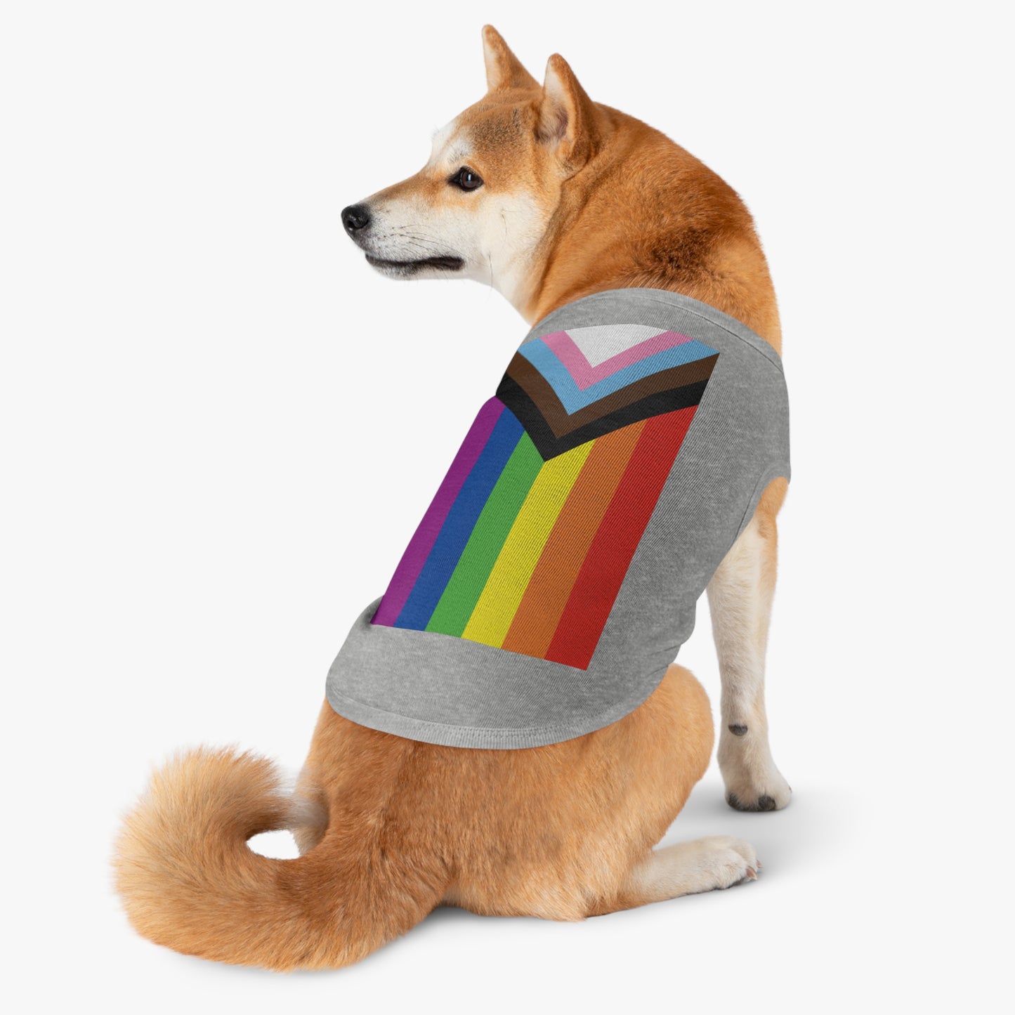 Progressive Pride Flag Pet Tank