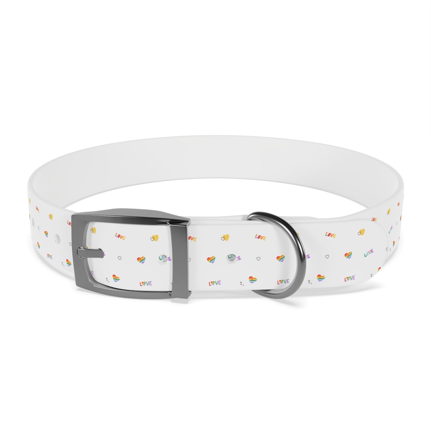 Rainbow Love Dog Collar