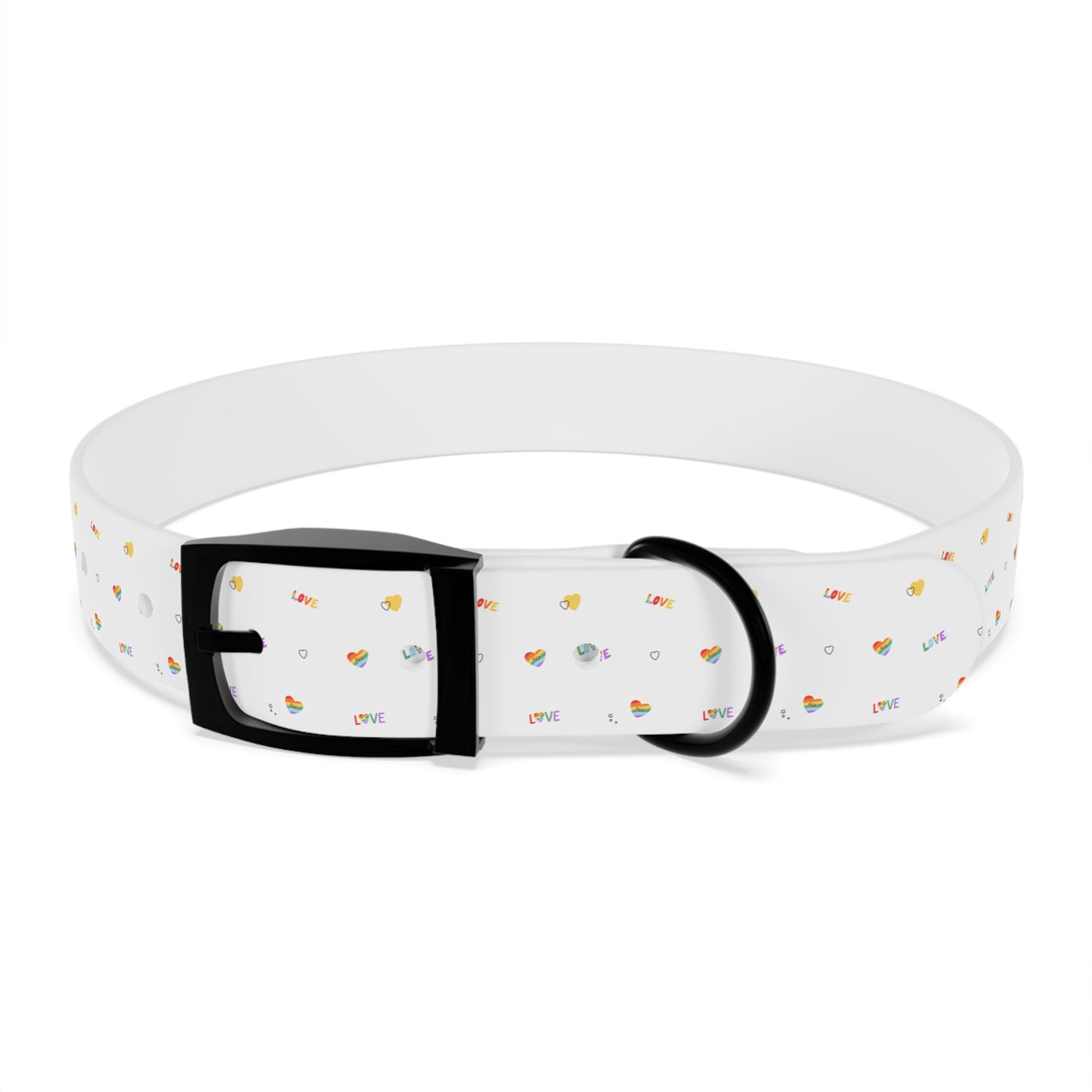 Rainbow Love Dog Collar