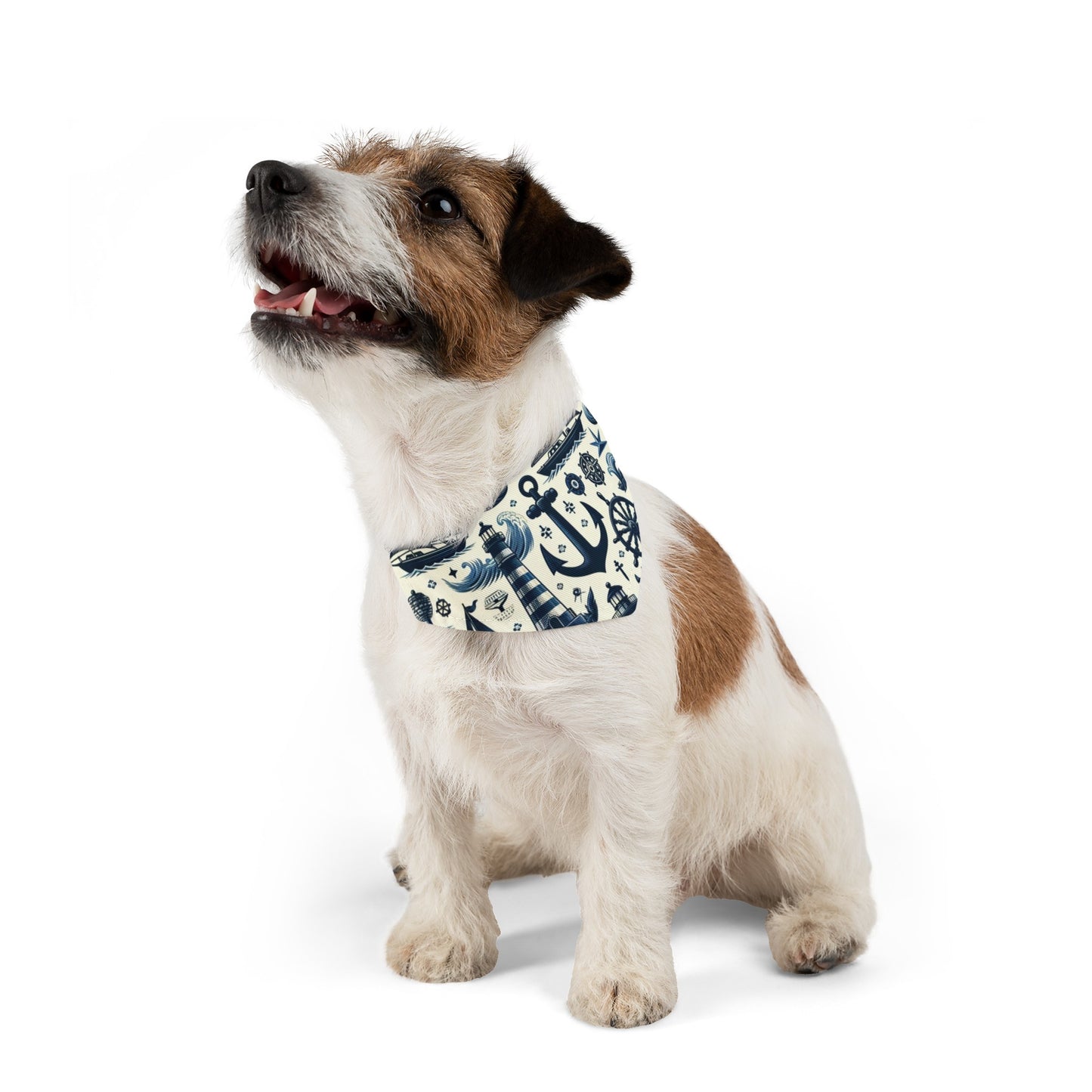 Seafarer's Tail Nautical Style Pet Bandana Collar