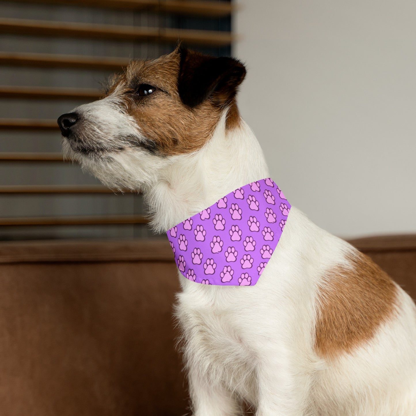 Dog Mom Patterned Pet Bandana Collar