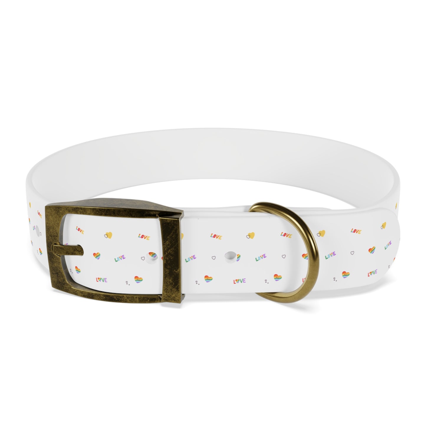 Rainbow Love Dog Collar