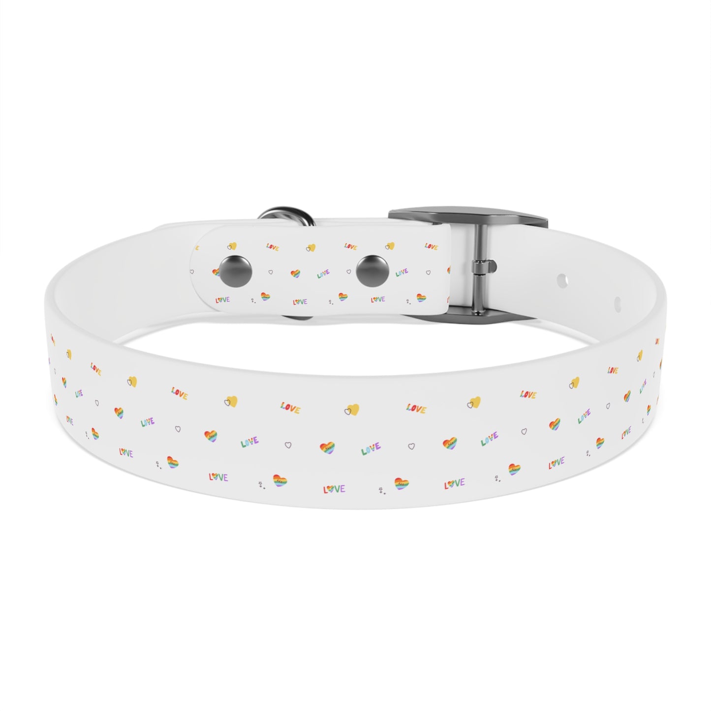 Rainbow Love Dog Collar