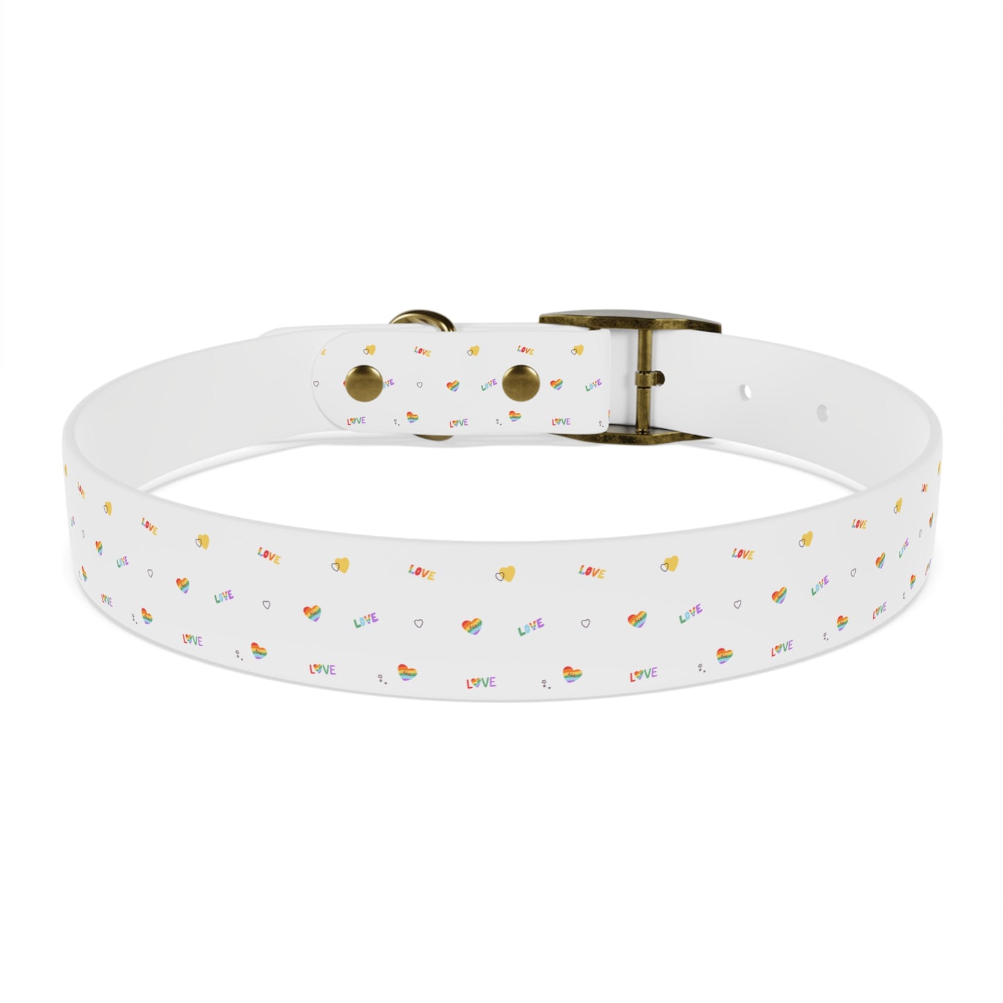 Rainbow Love Dog Collar