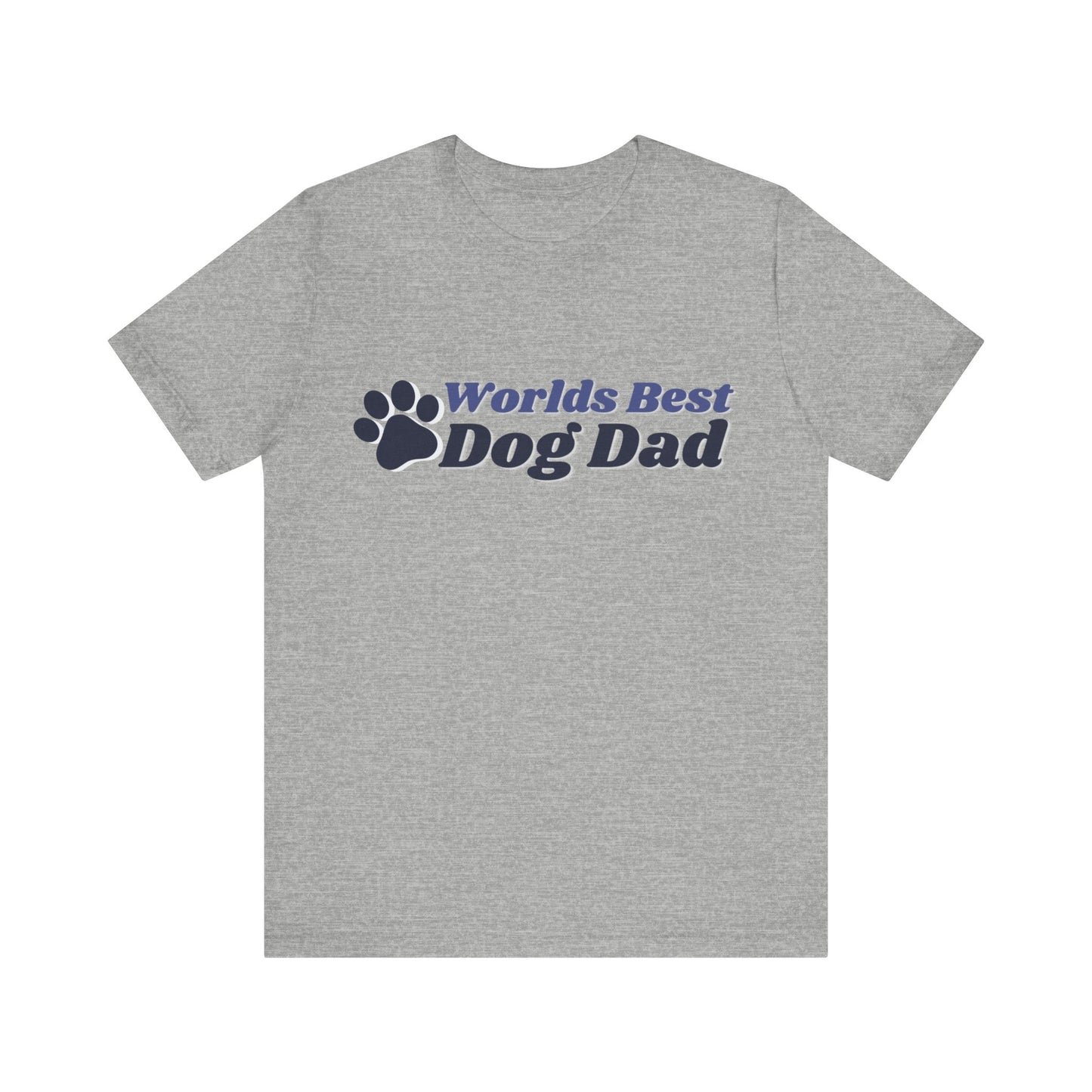 Worlds Best Dog Dad Unisex Jersey Short Sleeve Tee