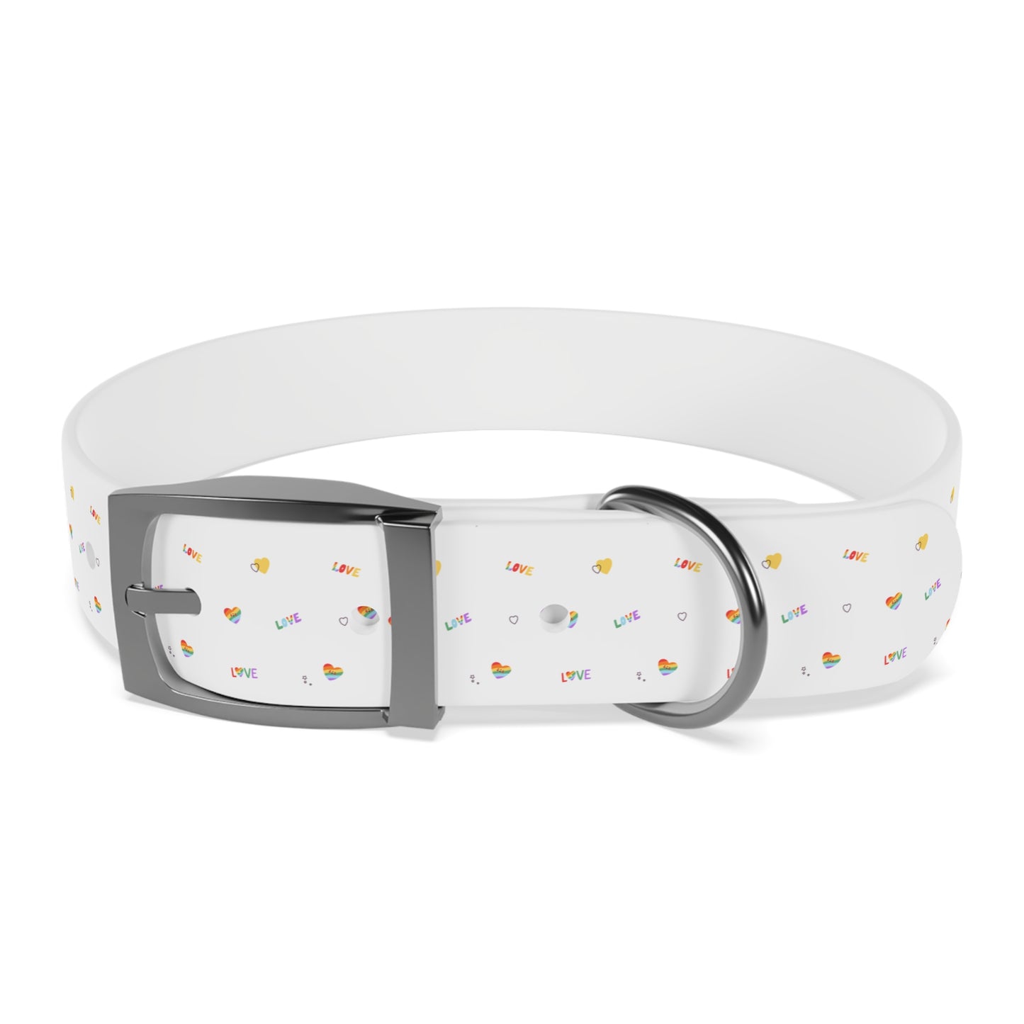 Rainbow Love Dog Collar