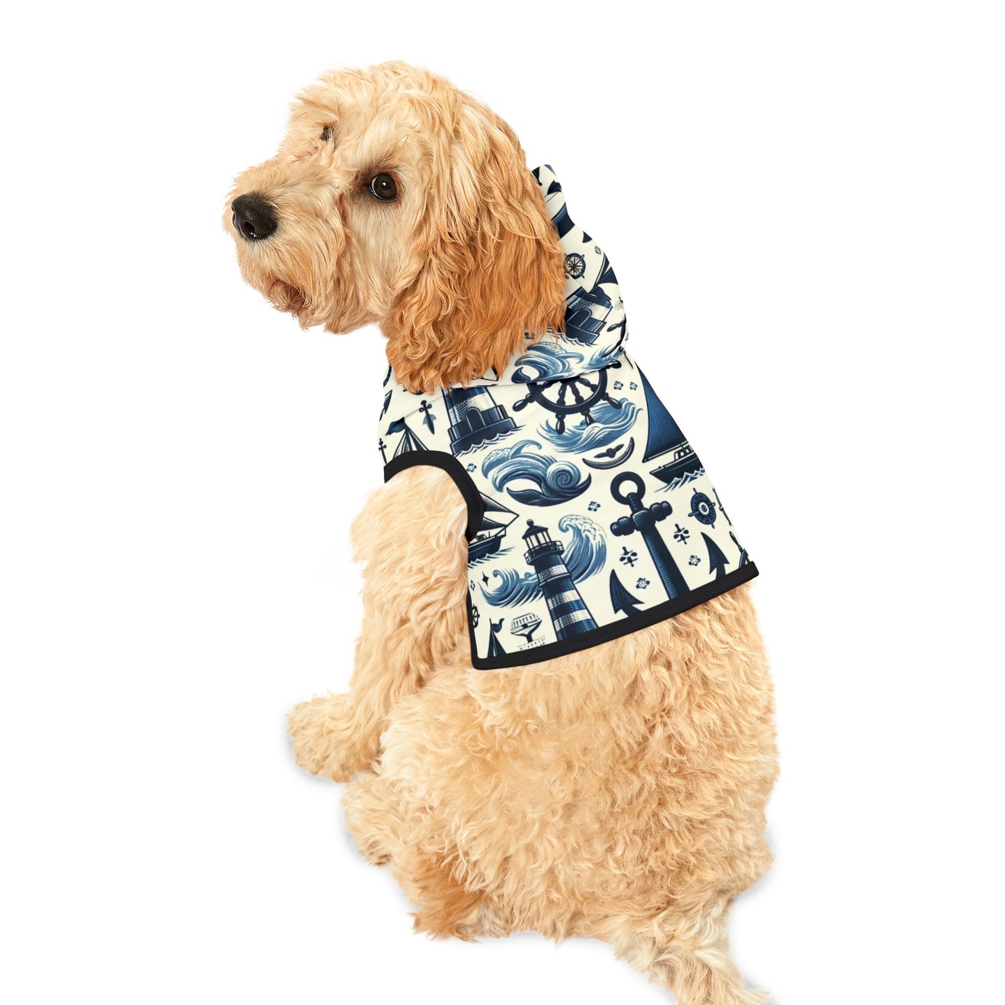 Seafarer's Tail Nautical Style Custom Pet Hoodie