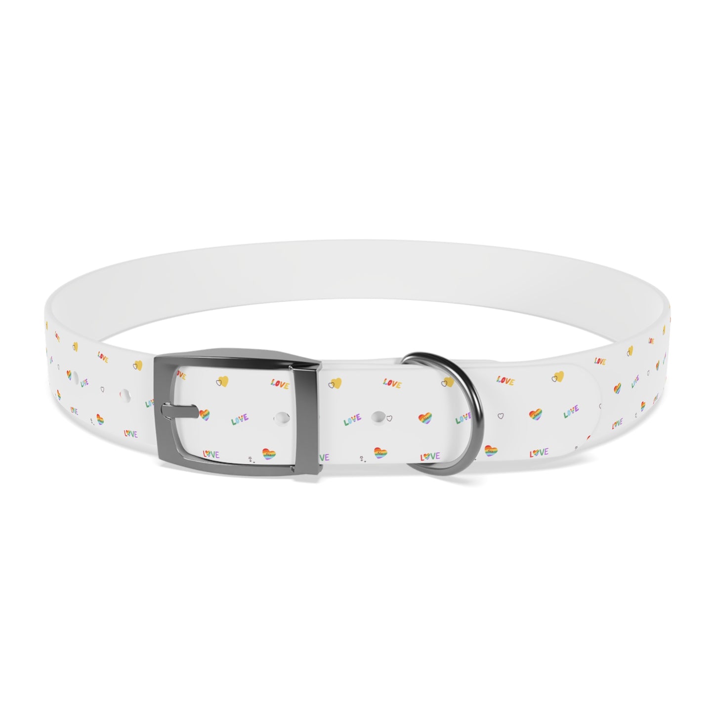 Rainbow Love Dog Collar