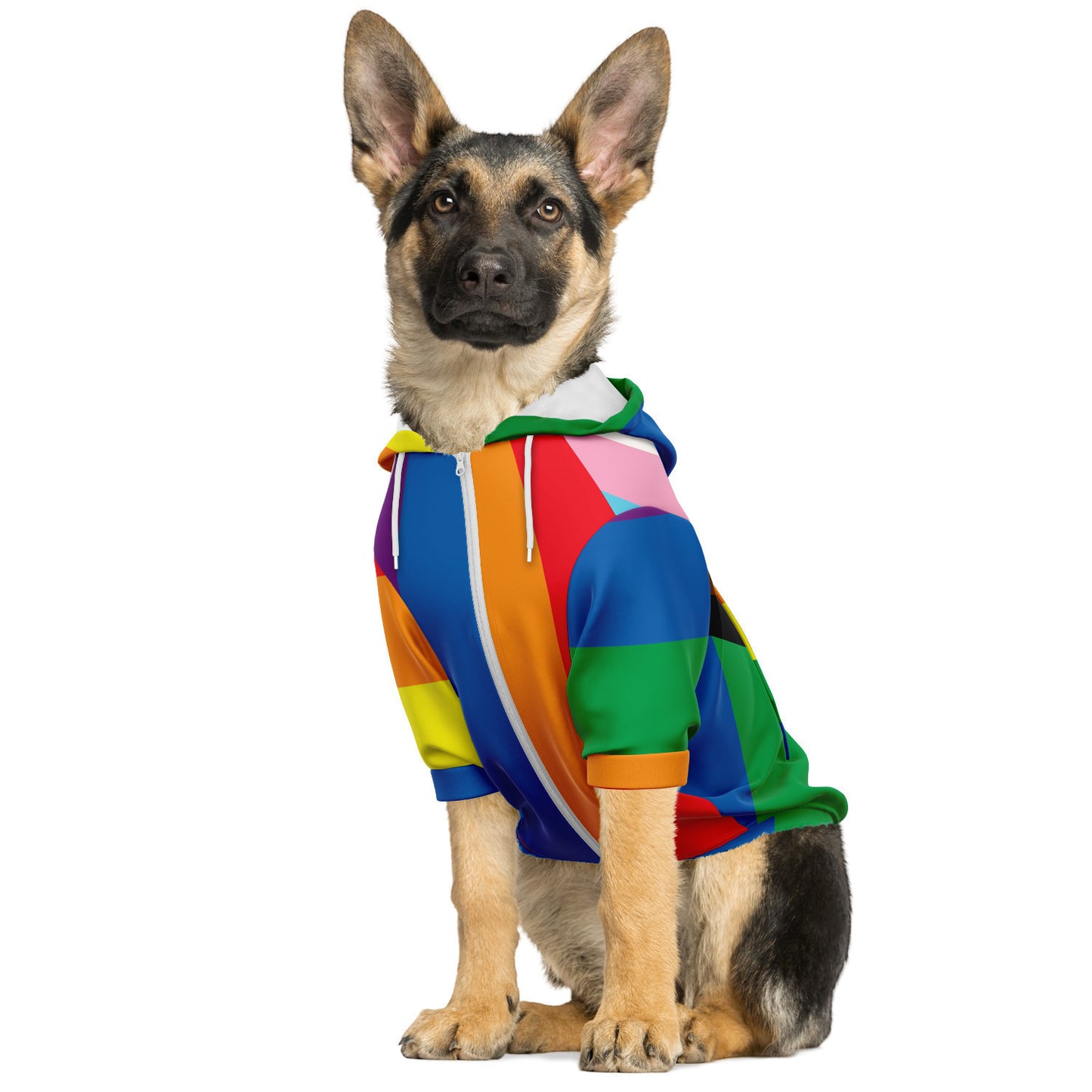 Pride Paws All-Over Print Zip-Up Hoodie