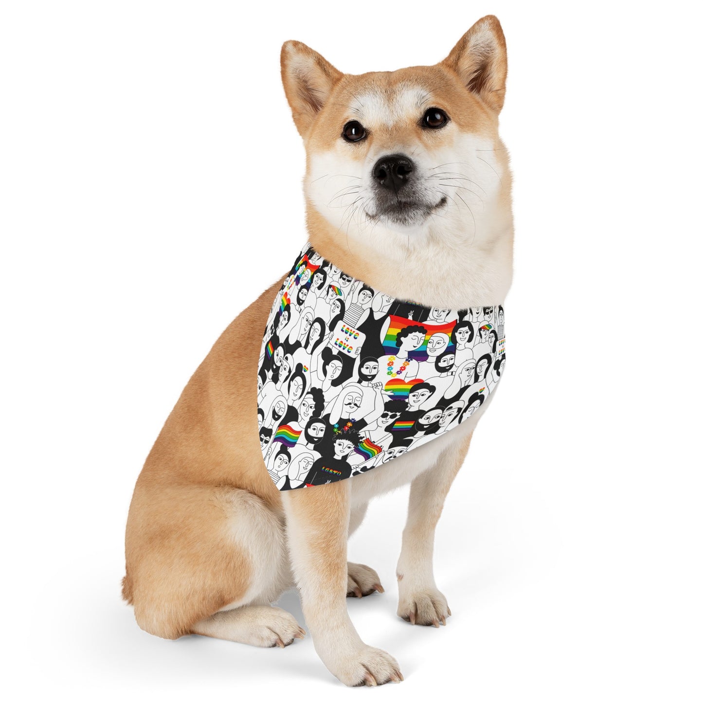 Love is Love Dog Bandana Collar