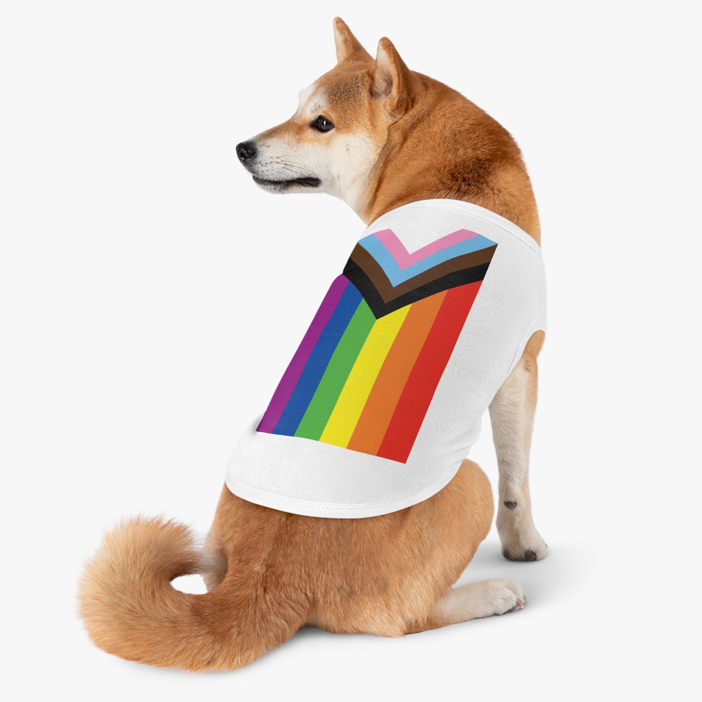 Progressive Pride Flag Pet Tank