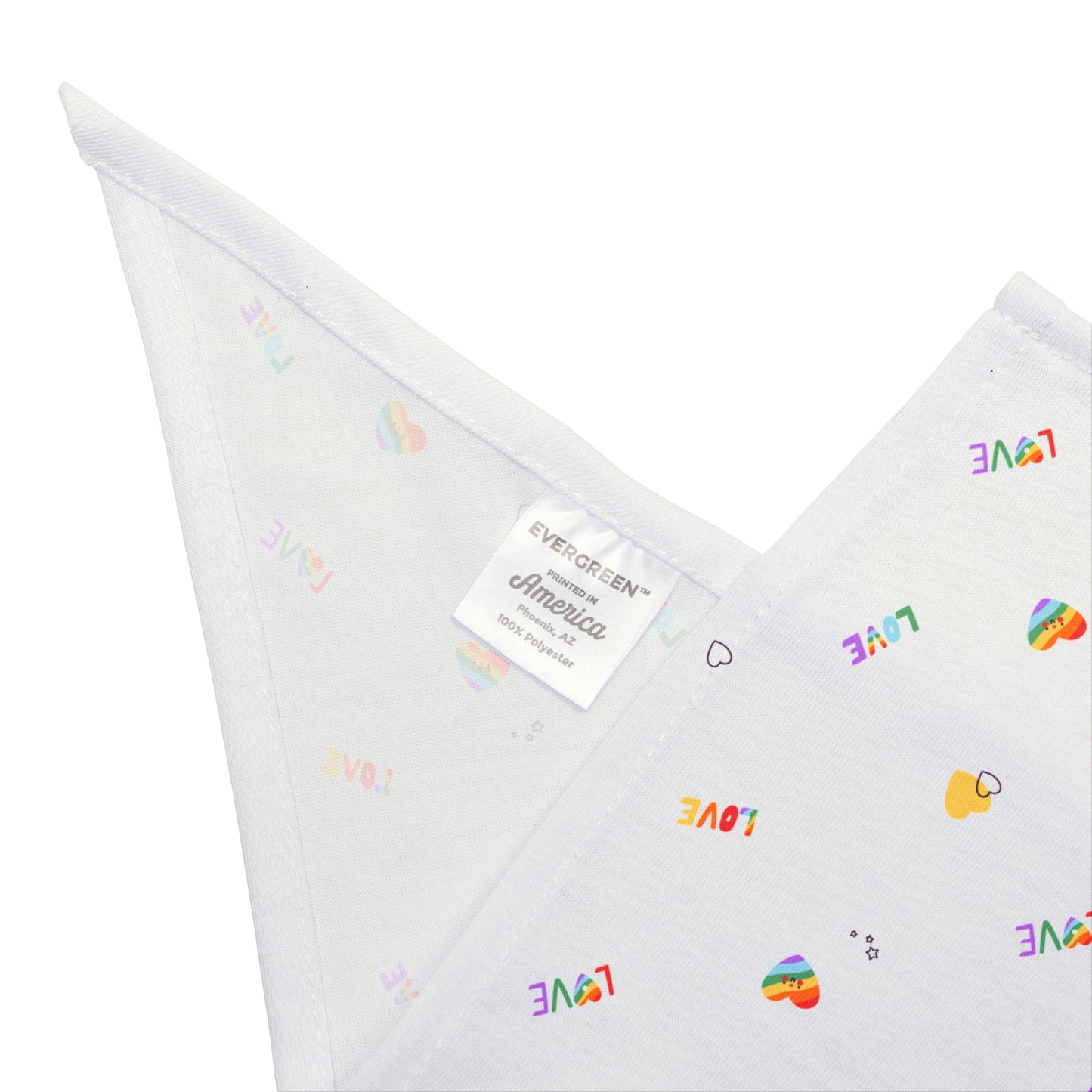 Rainbow Love Pet Bandana