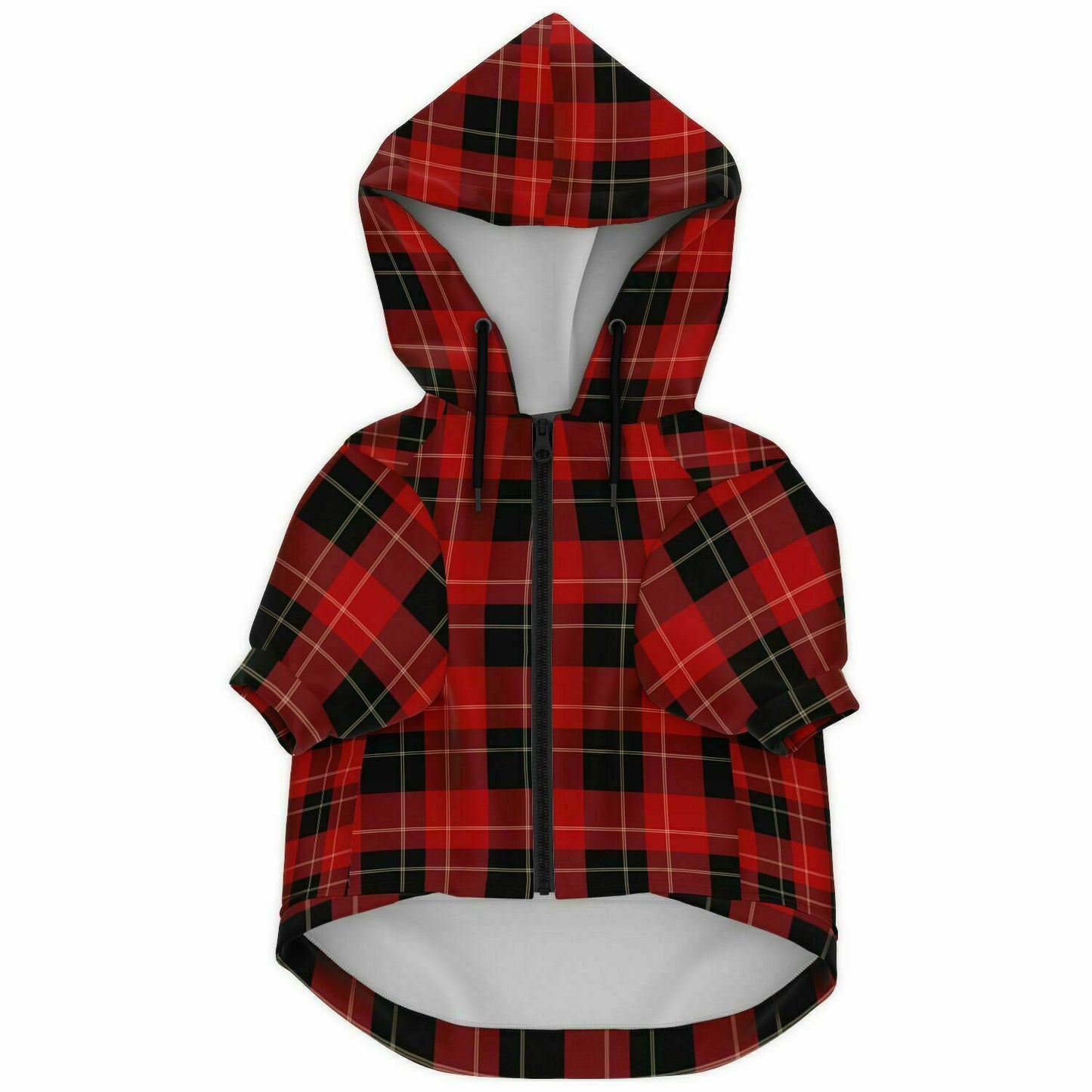 Tartan Tailored Zip-Up Hoodie