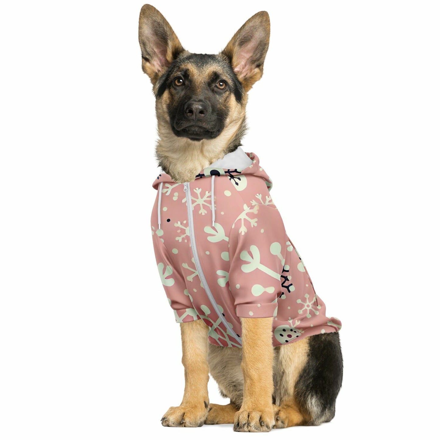 Let it Snow Dog Hoodie (Pink)