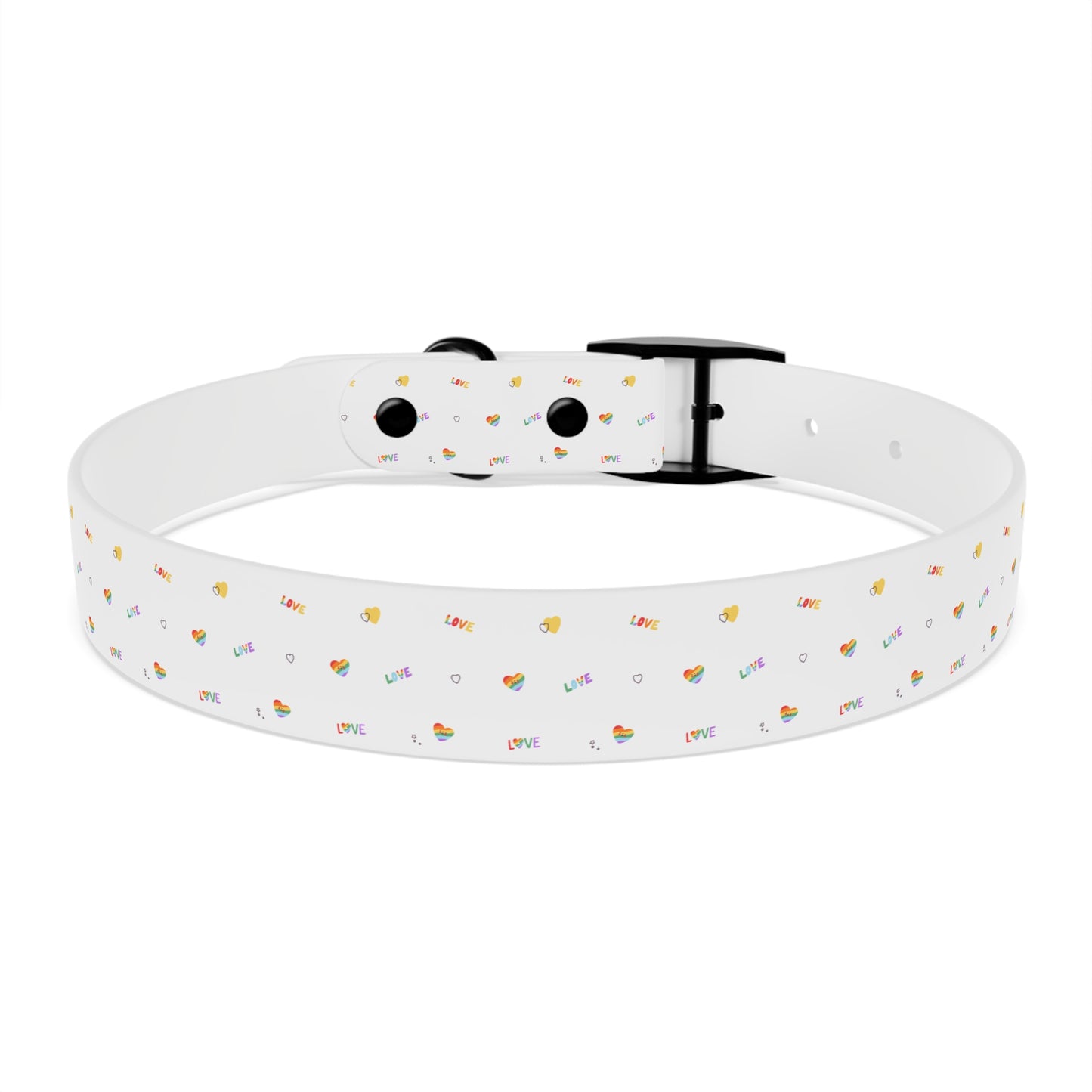 Rainbow Love Dog Collar