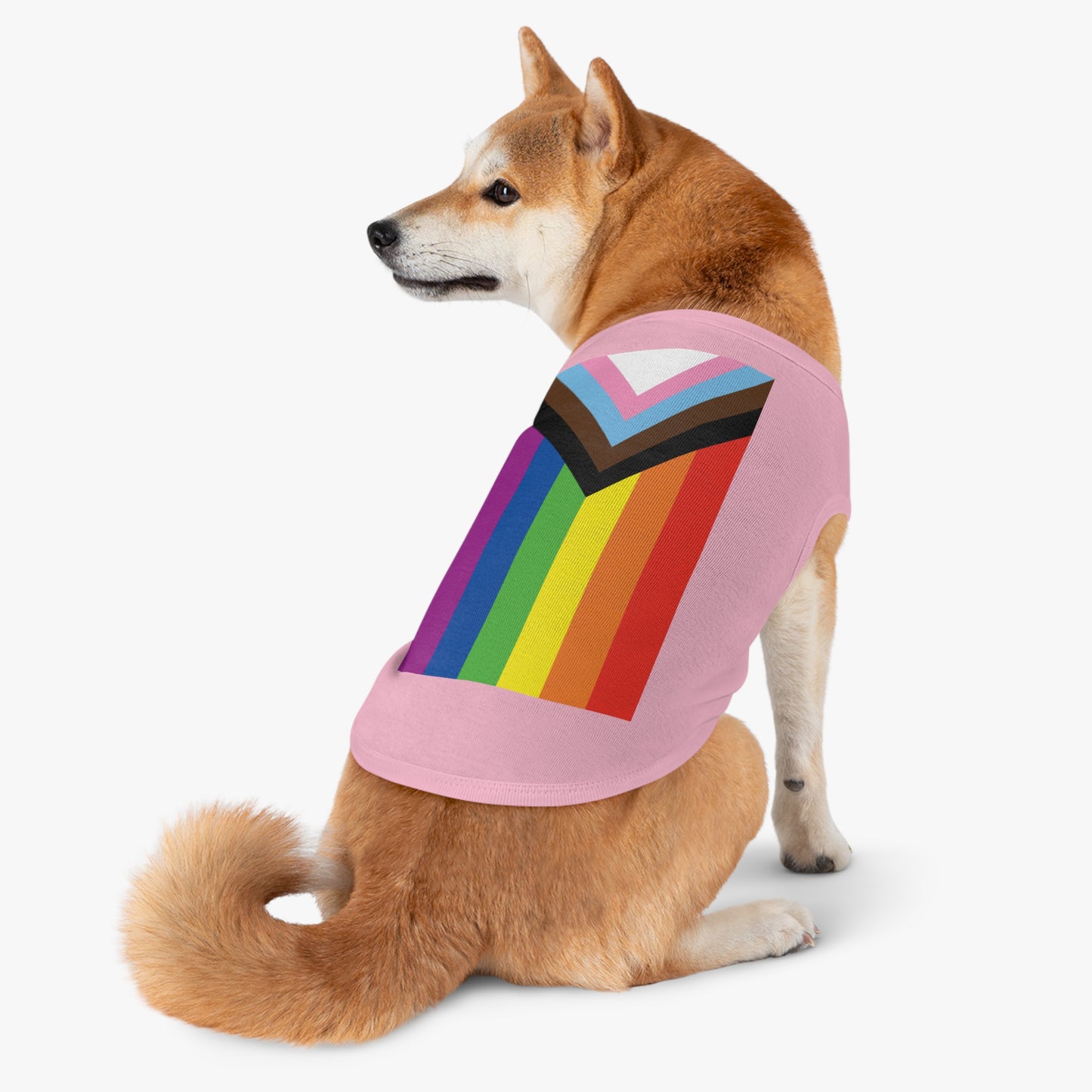 Progressive Pride Flag Pet Tank