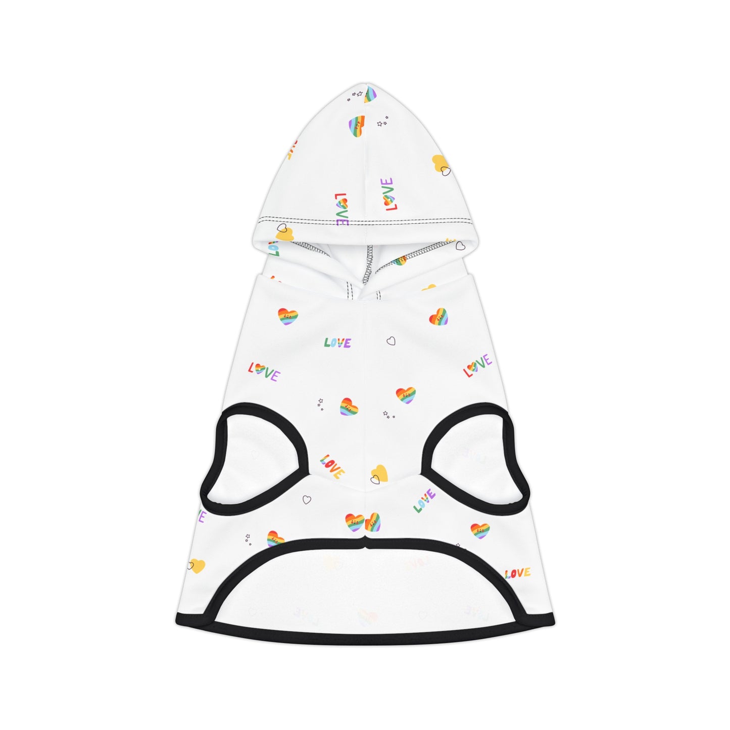 Rainbow Love Pet Hoodie