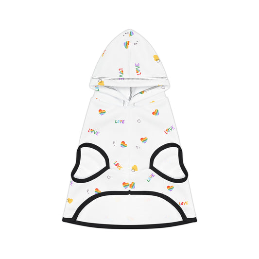 Rainbow Love Pet Hoodie