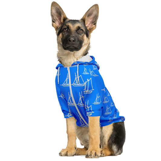 Preppy Paws Nautical Adventure Doggie Hoodie