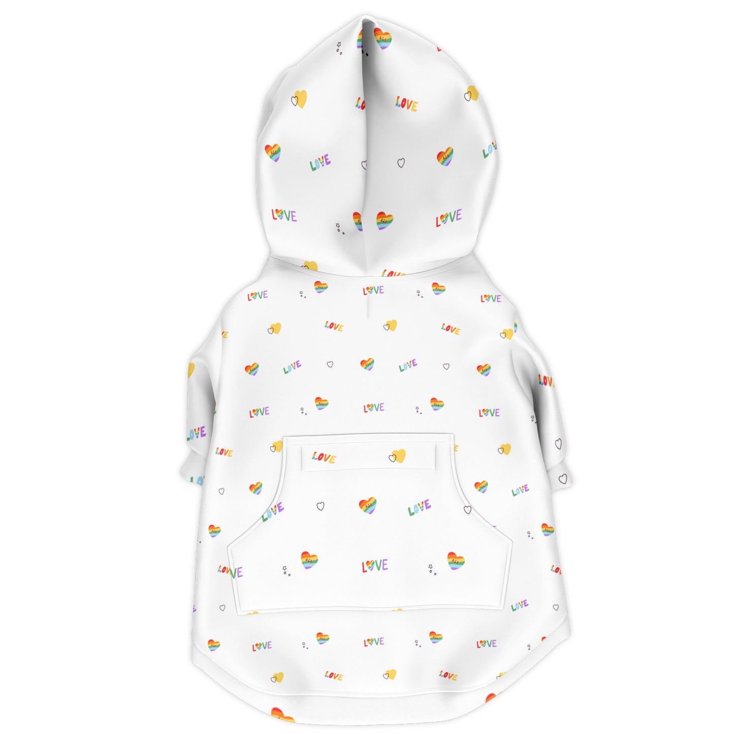 Rainbow Love All-Over Print Zip-Up Hoodie