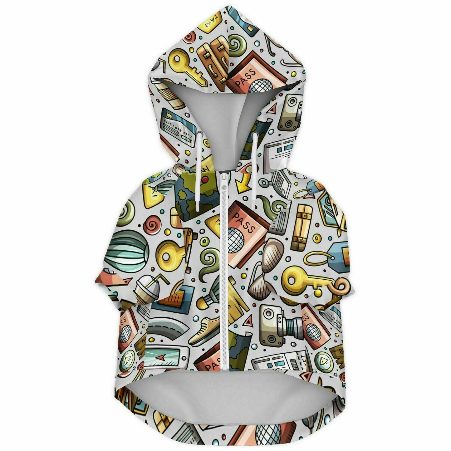 Road Trip Ready Dog Zip-Up Hoodie