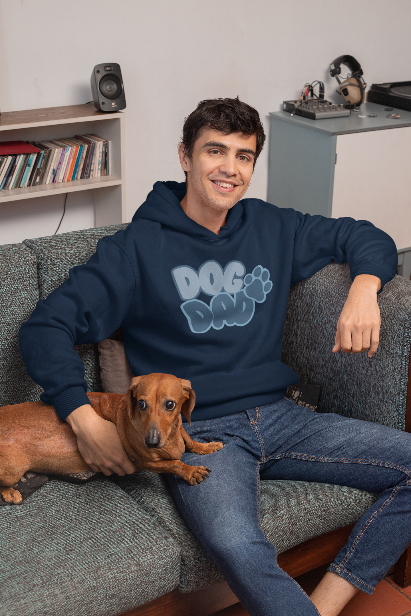 Dog Dad NUBLEND® Hooded Sweatshirt